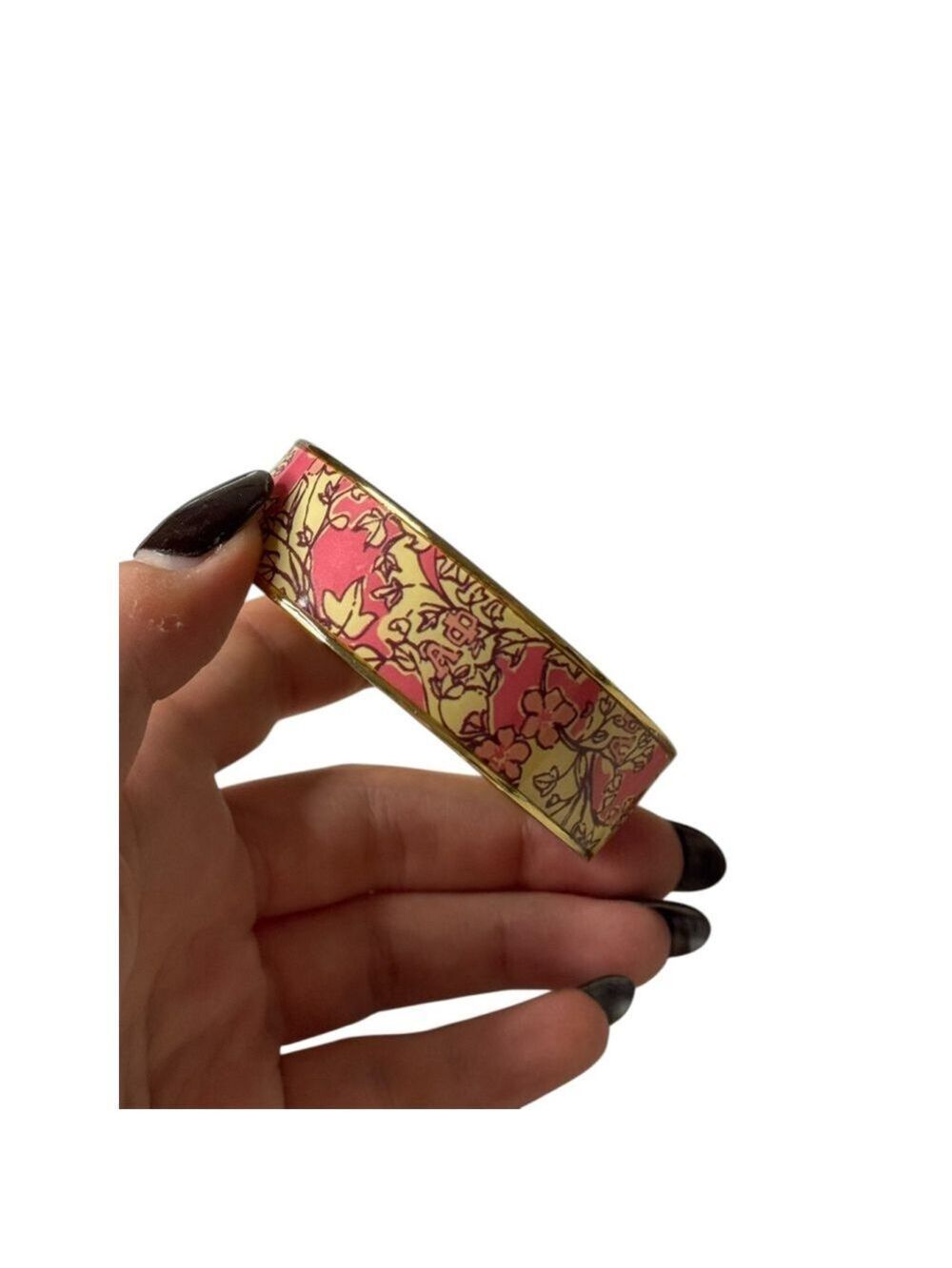 Women's Lilly Pulitzer x Alpha Phi Bangle Bracelet - Pink Floral - Picture 4 of 6